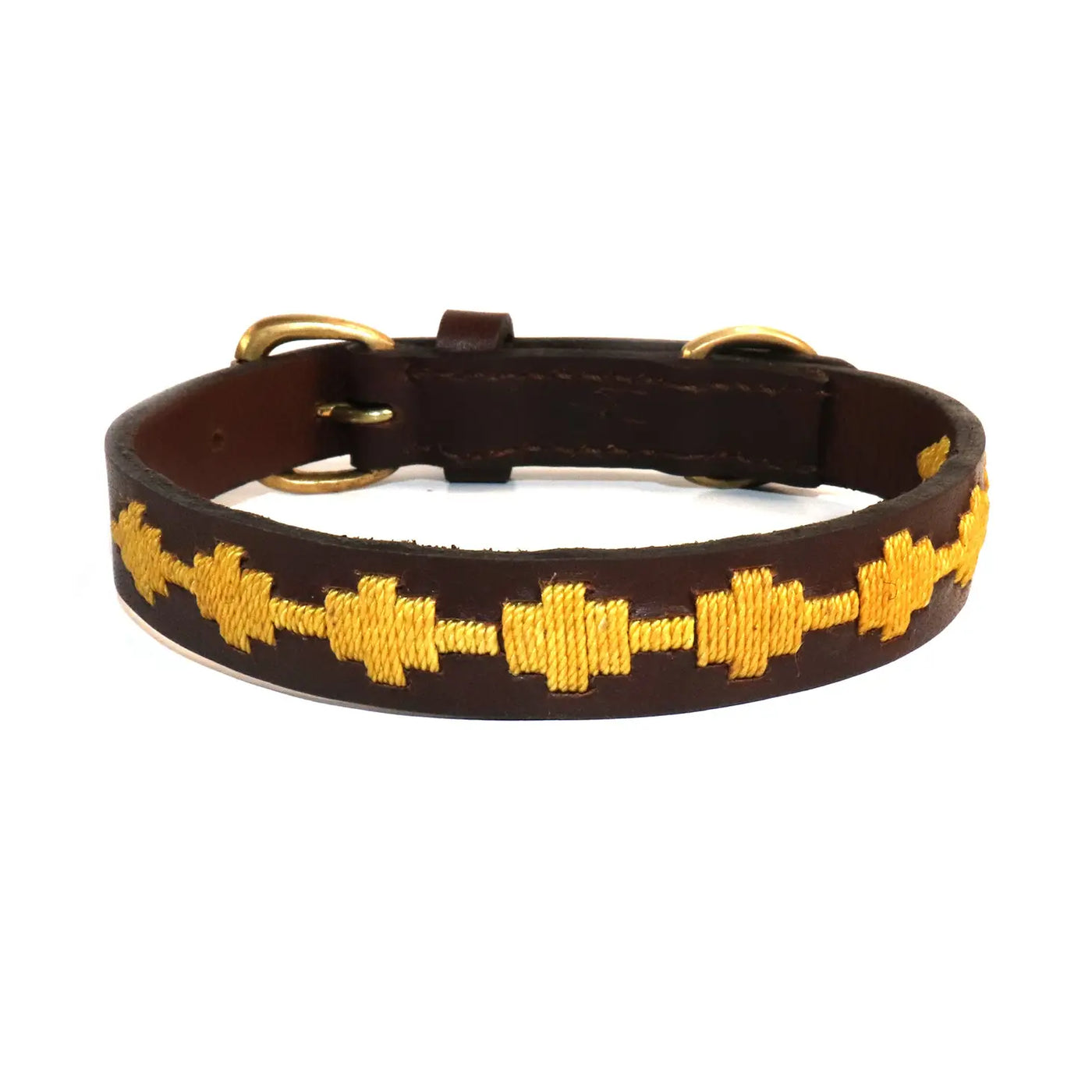 Sunshine Buffalo Leather Polo Collar