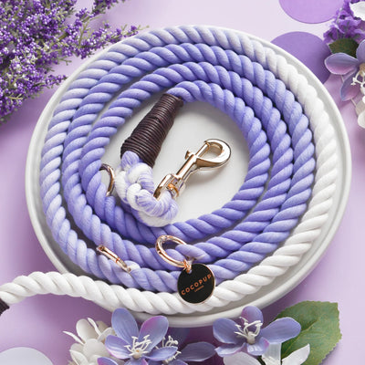 Lavender Lilac Rope Lead
