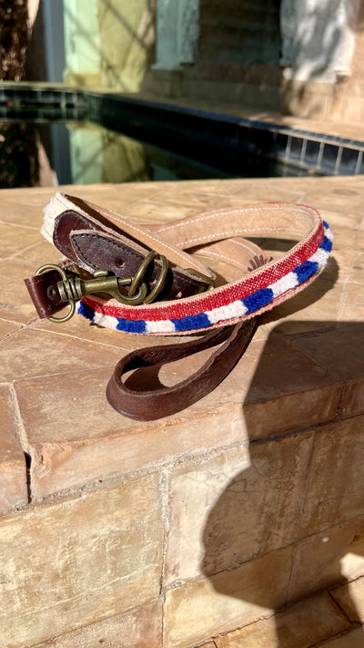 Handmade Moroccan collar and lead - Saadia