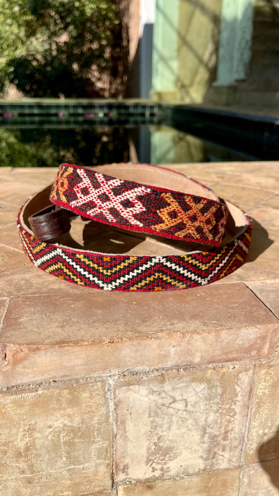 Handmade Moroccan collar and lead - Saadat