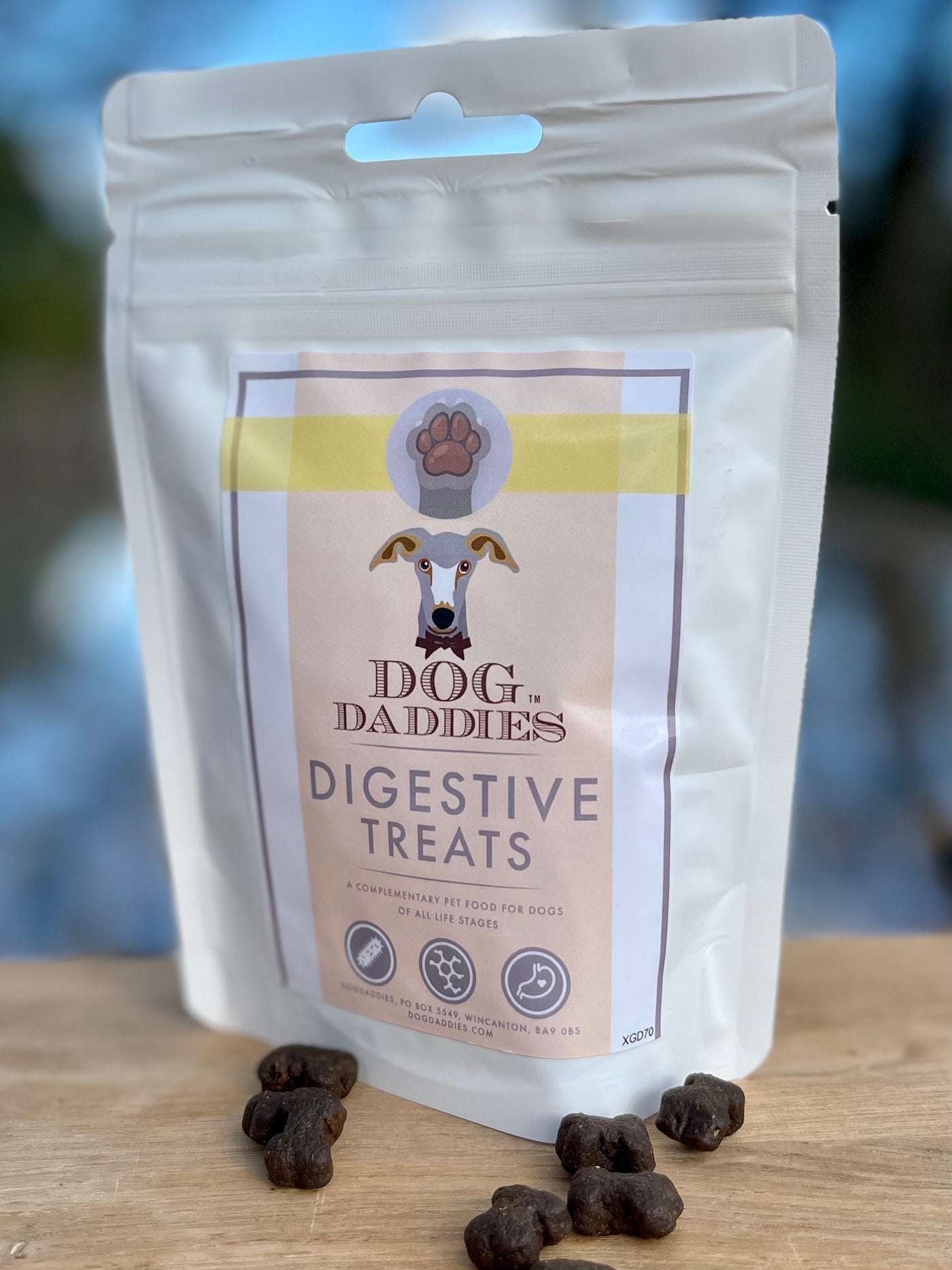 Pack of 3 DogDaddies Natural Treats For Good Digestion 70g