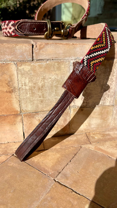 Handmade Moroccan collar and lead - Saadat