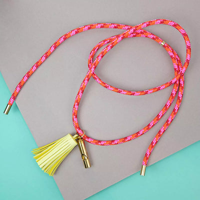 Beautiful Dog Whistle and Tassel Necklace